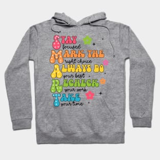 Smart Teacher, Don't Stress Do Your Best, Test Day, Teacher Testing, You Got This, Testing Exam Hoodie